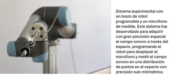 Sistema experimental con un brazo de robot programable