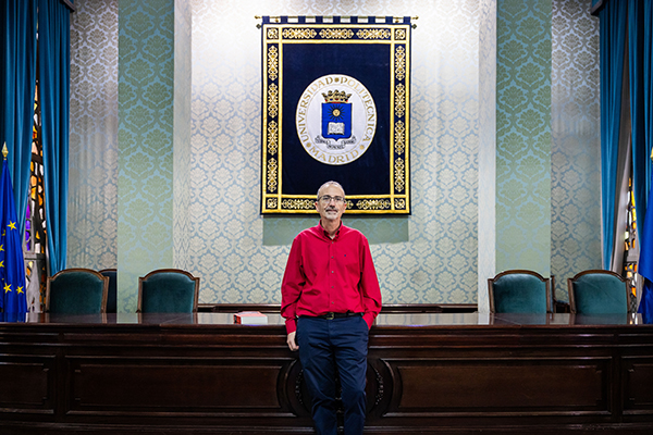 Luis Cancela en el Paraninfo de la UPM
