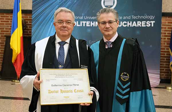Guillermo Cisneros, nombrado Doctor Honoris Causa por la Universidad Politécnica de Bucarest