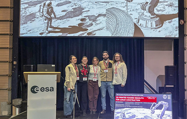 Un doctorando de la ETSIAE-UPM participa en un proyecto sobre impresión 3D de hábitats lunares