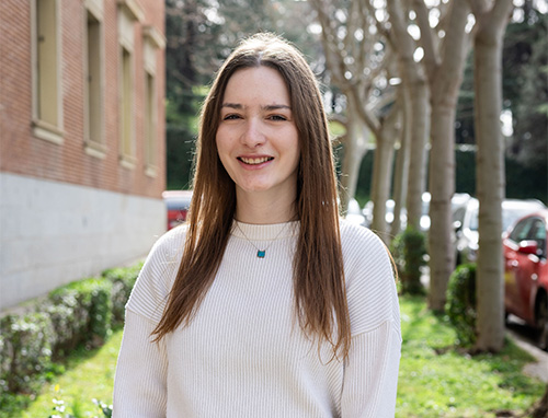 Melina Martin Martina, estudiante de Ingeniería Biomédica, procedente de la Universidad de Mendoza