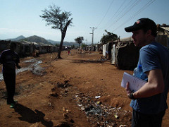 Javier Mazorra en los campos de refugiados de Etiopía