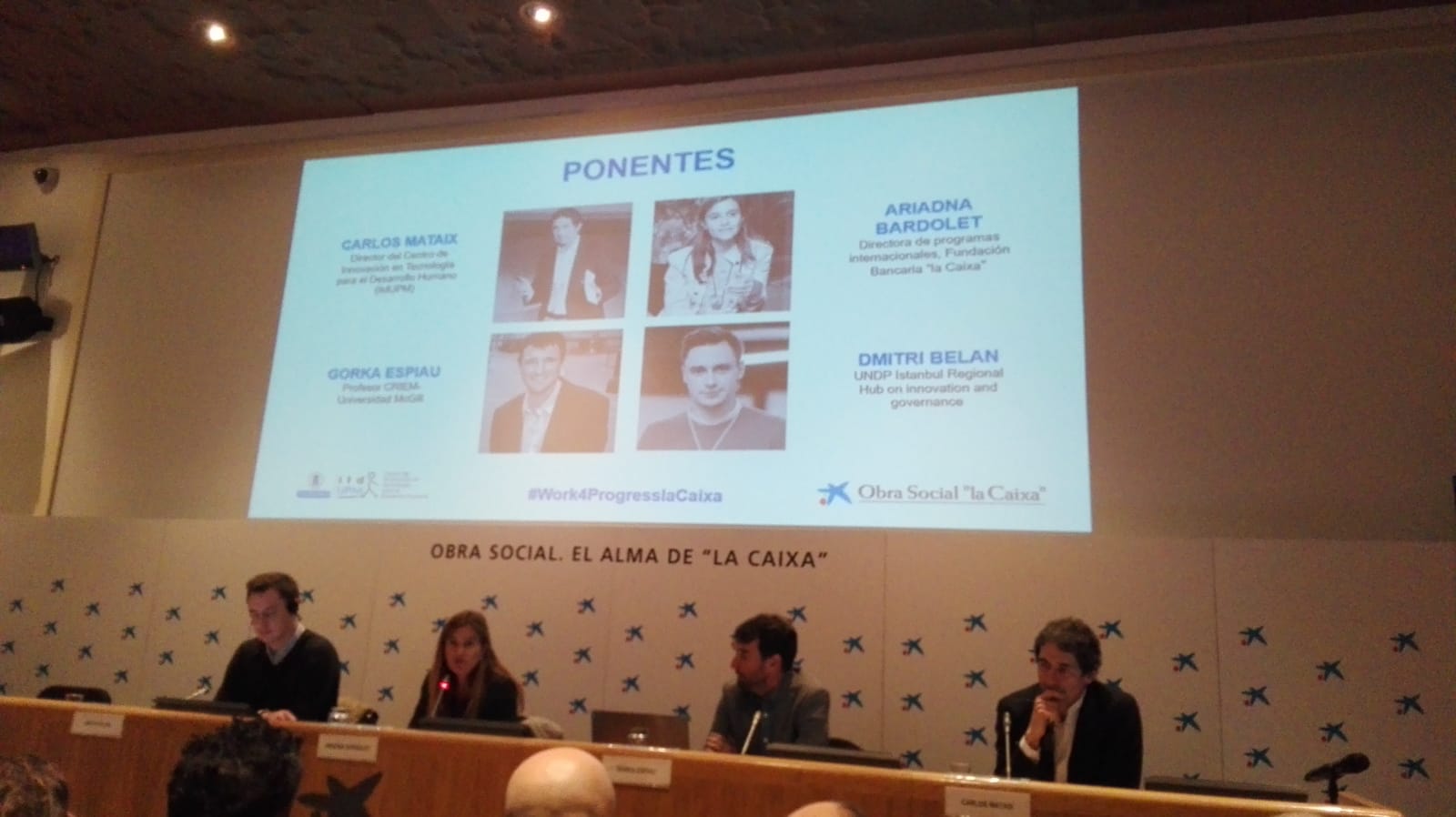 Presentación de la publicación en Caixaforum Madrid, en diciembre de 2018