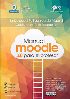 Portada del documento: Manual de Moodle 3.0. para el profesor 