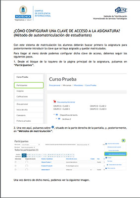 Portada del documento: Apertura de un cuestionario para uno o varios alumnos