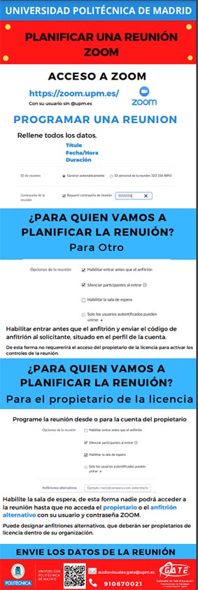 Portada del documento: Planificación de sesiones de Zoom