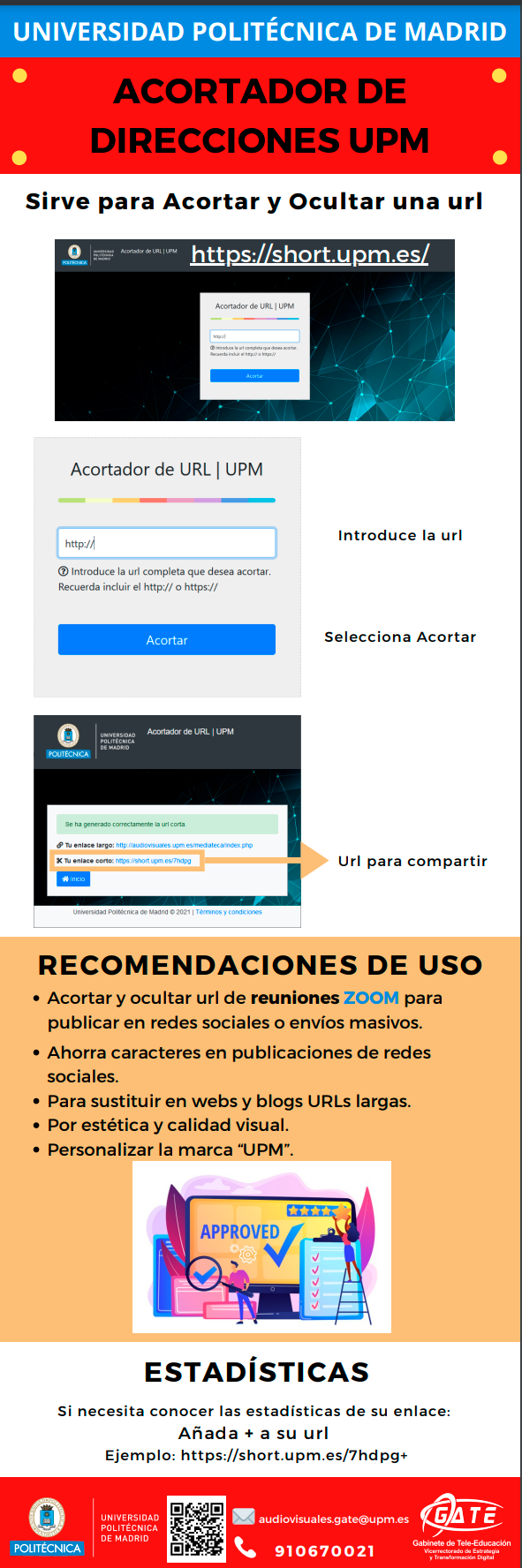 Portada del documento: Acortador de direcciones UPM