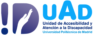 Logo Unidad Accesibilidad y Atención a la Discapacidad de la UPM